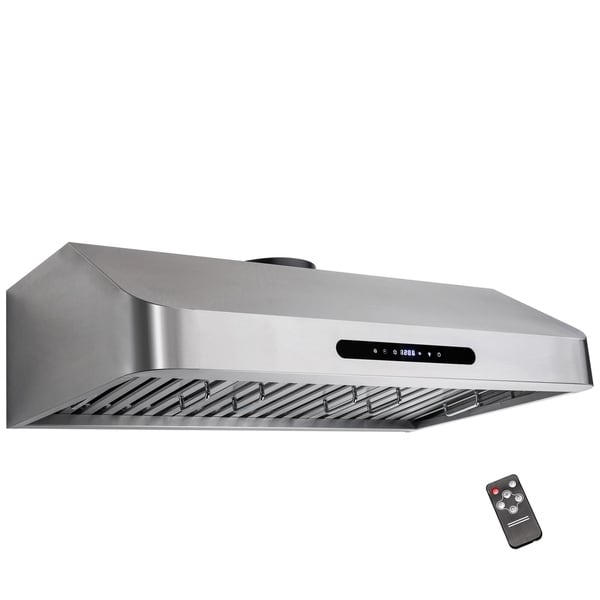 AKDY 30" Under Cabinet Stainless Steel Kitchen Cooking Fan Range Hood Gas Sensor Vent
