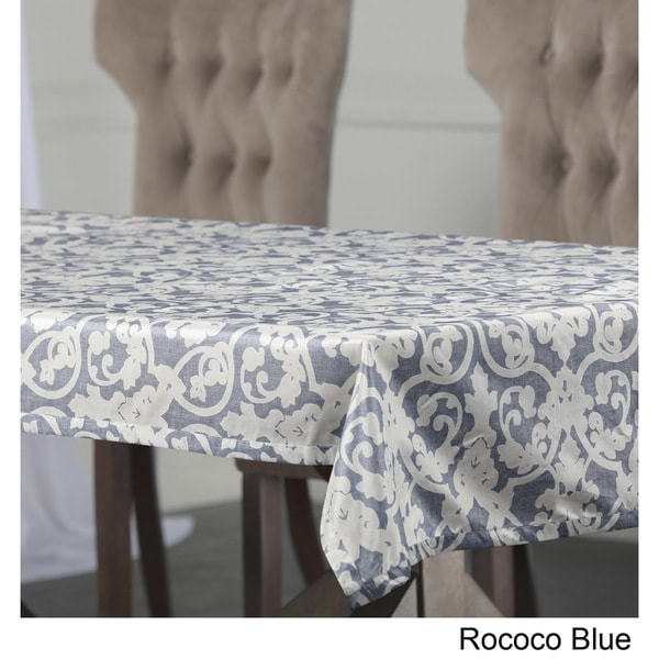Exclusive Fabrics Rococo Designer Faux Silk Taffeta Outdoor Table Cloth
