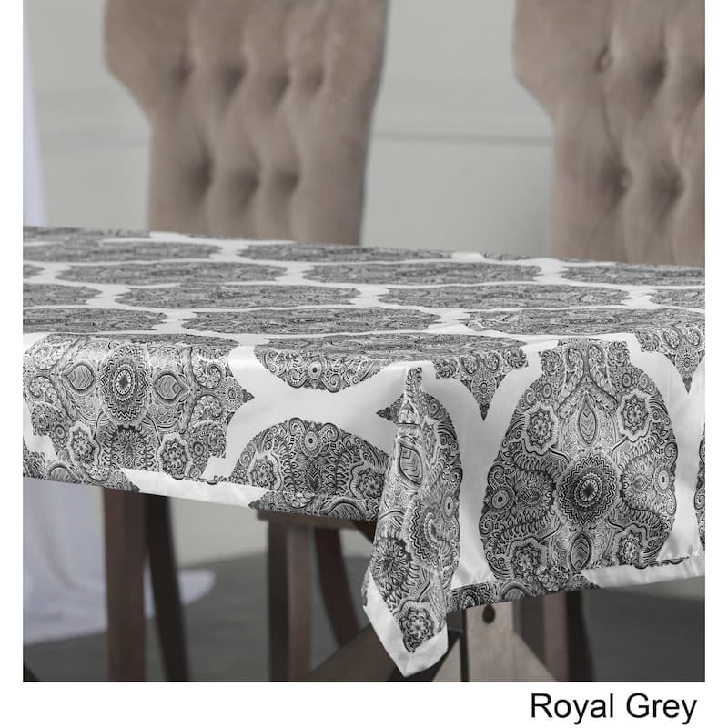 Exclusive Fabrics Royal Designer Faux Silk Taffeta Outdoor Table Cloth