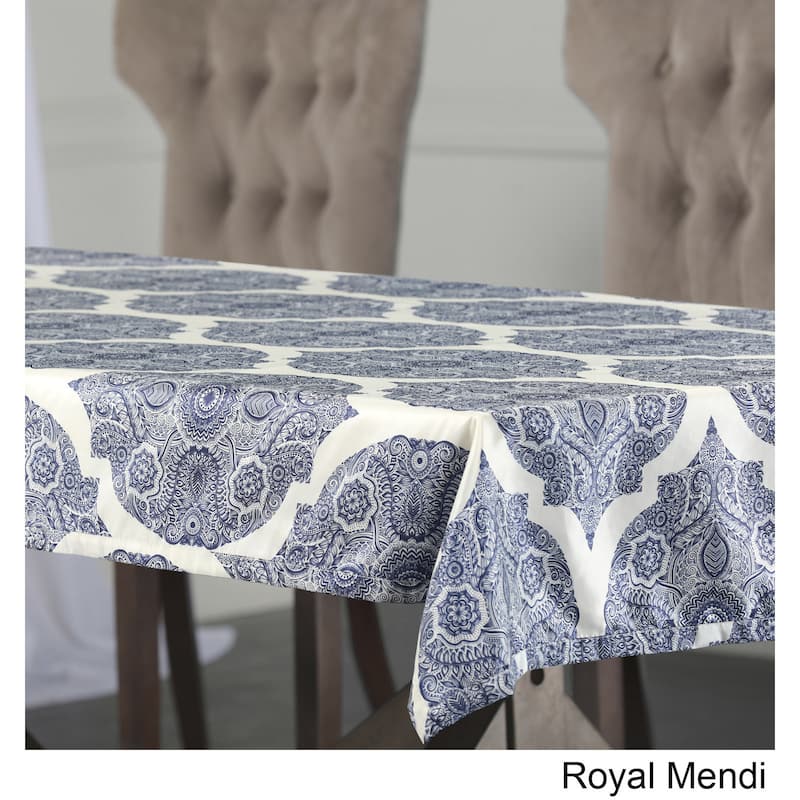 Exclusive Fabrics Royal Designer Faux Silk Taffeta Outdoor Table Cloth