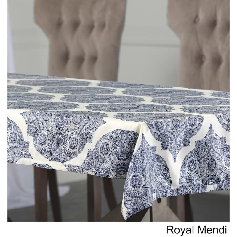 Exclusive Fabrics Royal Designer Faux Silk Taffeta Outdoor Table Cloth