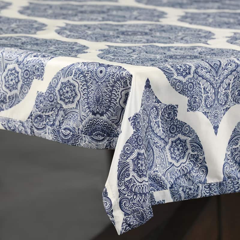 Exclusive Fabrics Royal Designer Faux Silk Taffeta Outdoor Table Cloth