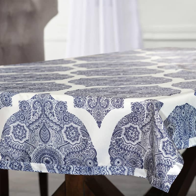 Exclusive Fabrics Royal Designer Faux Silk Taffeta Outdoor Table Cloth