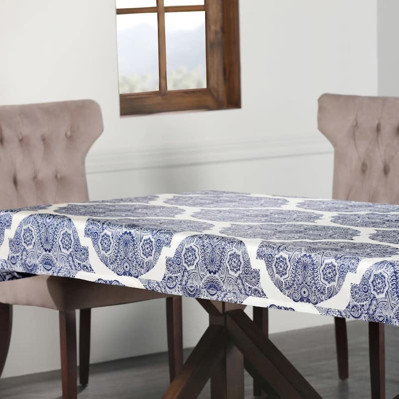 Exclusive Fabrics Royal Designer Faux Silk Taffeta Outdoor Table Cloth