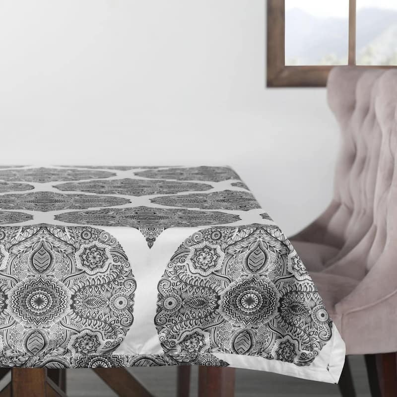 Exclusive Fabrics Royal Designer Faux Silk Taffeta Outdoor Table Cloth