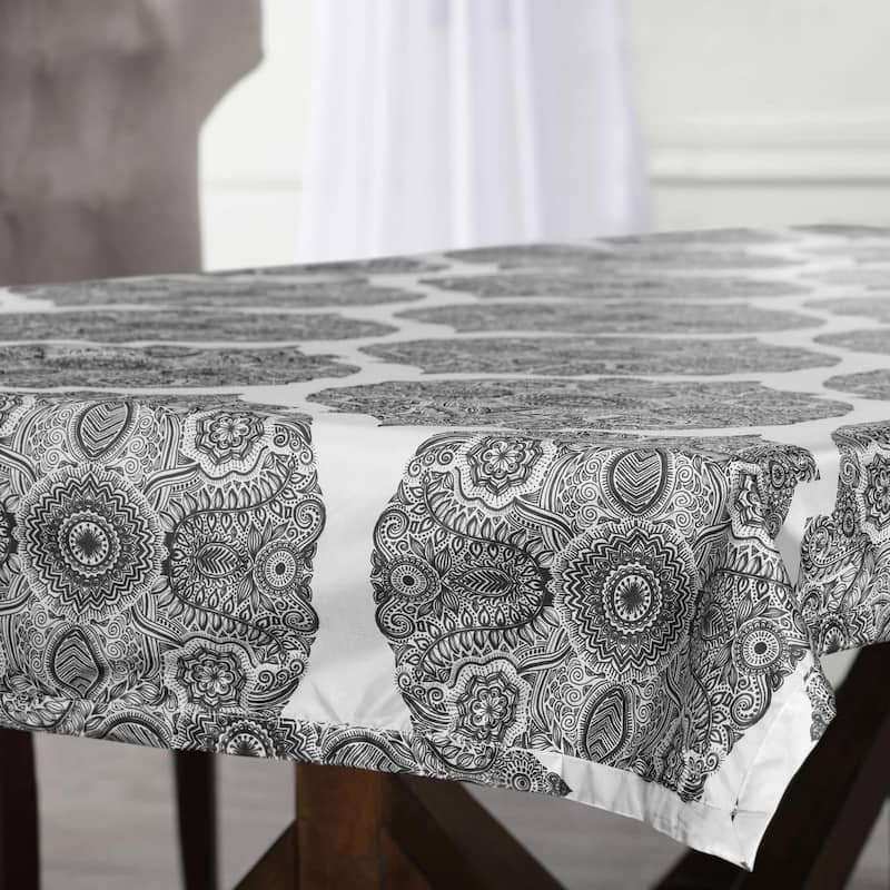 Exclusive Fabrics Royal Designer Faux Silk Taffeta Outdoor Table Cloth