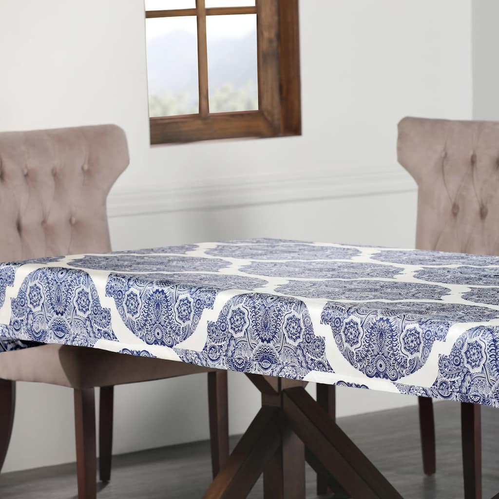 Exclusive Fabrics Royal Designer Faux Silk Taffeta Outdoor Table Cloth