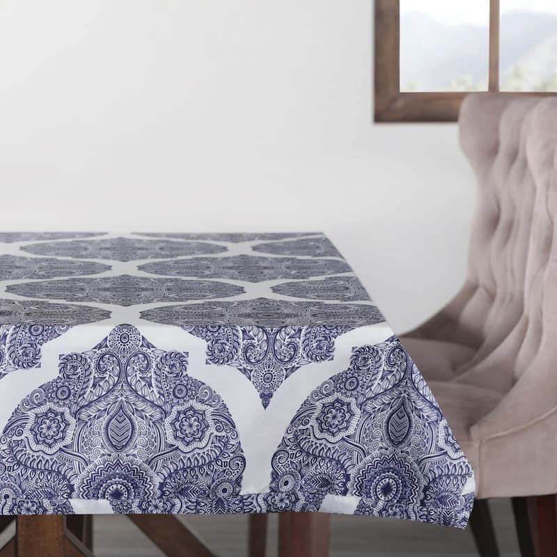 Exclusive Fabrics Royal Designer Faux Silk Taffeta Outdoor Table Cloth