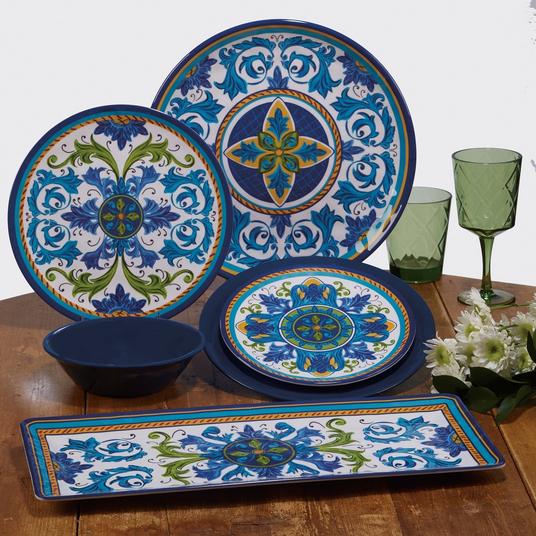 Certified International Lucca 12piece Melamine Dinnerware Set