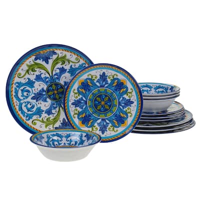 Certified International Lucca 12-piece Melamine Dinnerware Set