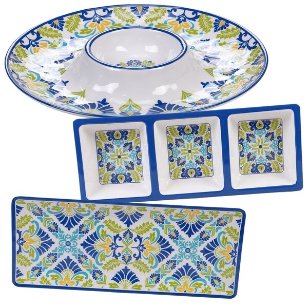 Certified International Martinique 3-piece Hostess Serving Set