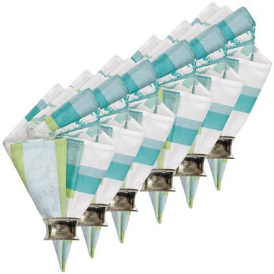 Aquarius Cotton Reversible Napkin Set of 6