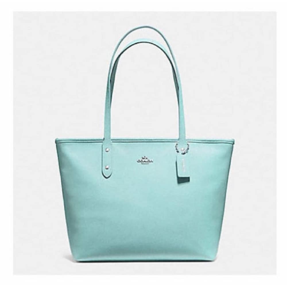 coach green tote