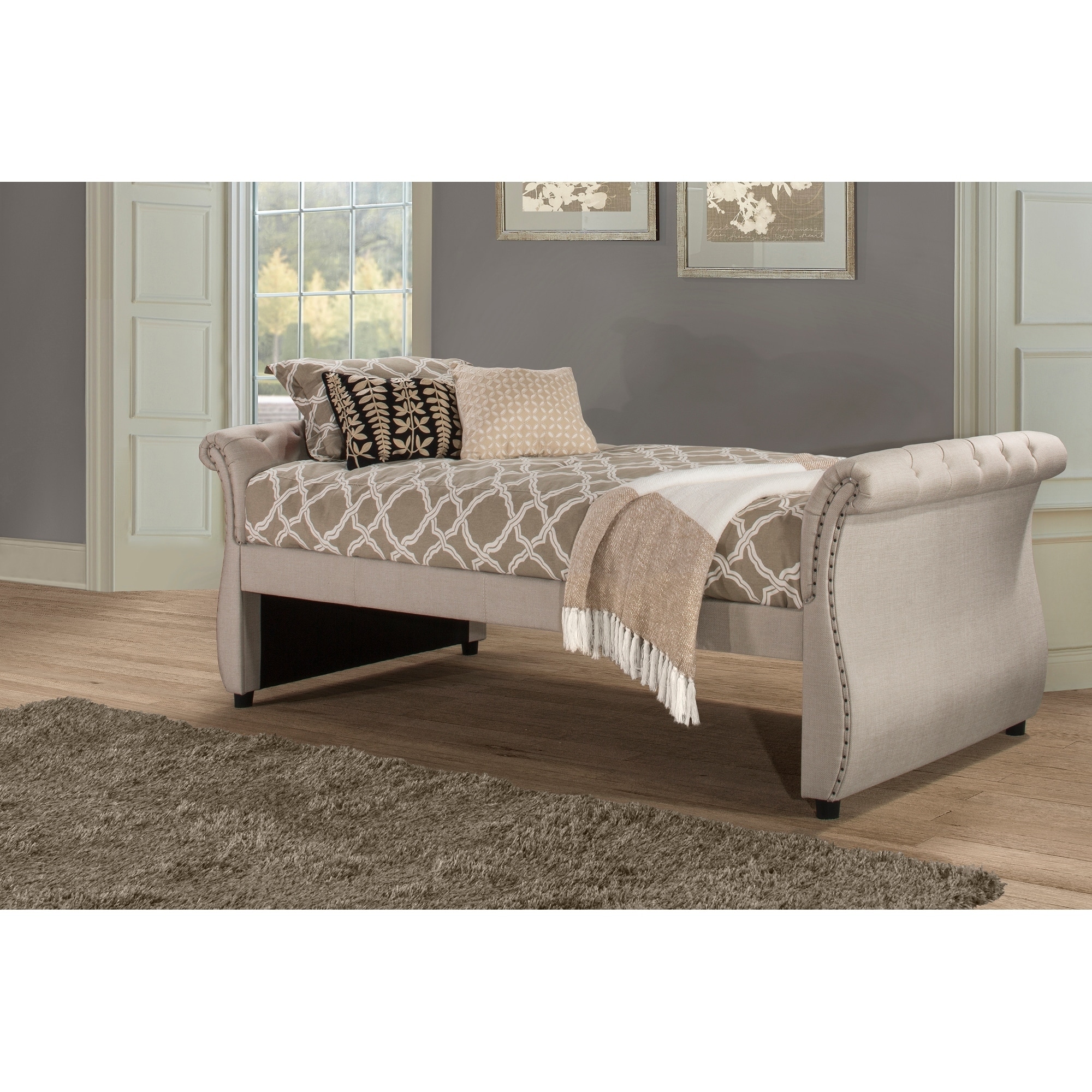 Backless daybed on sale with trundle