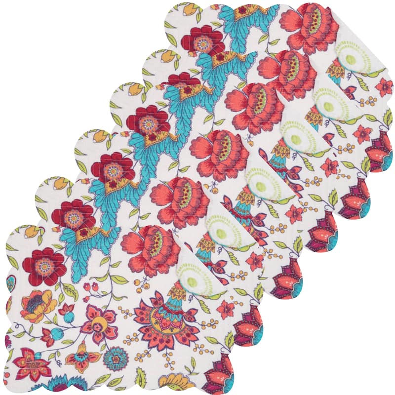 Eva Cotton Quilted Placemat Set of 6