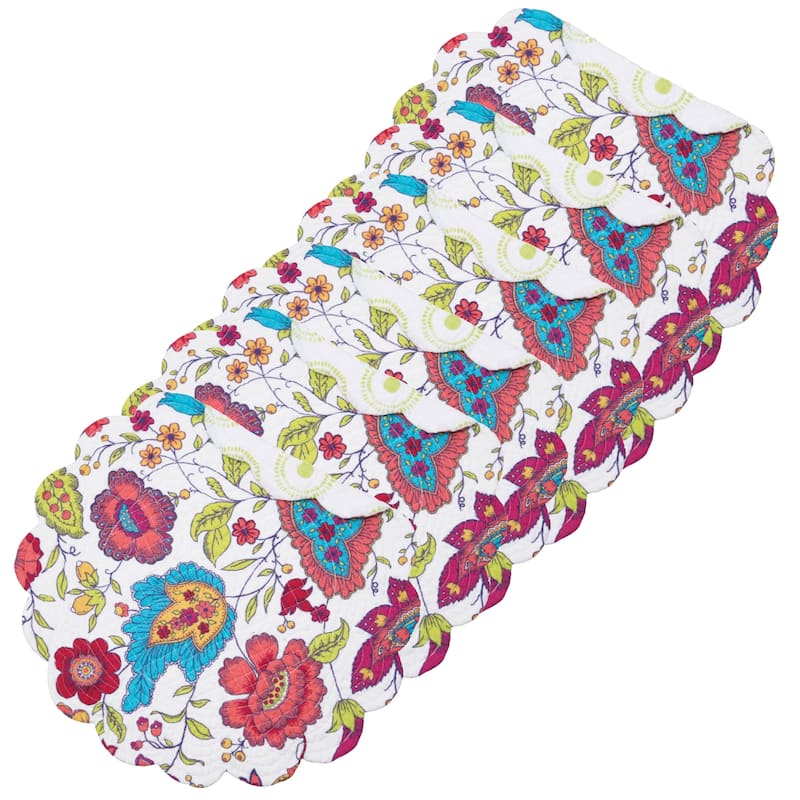 Eva Cotton Quilted Placemat Set of 6