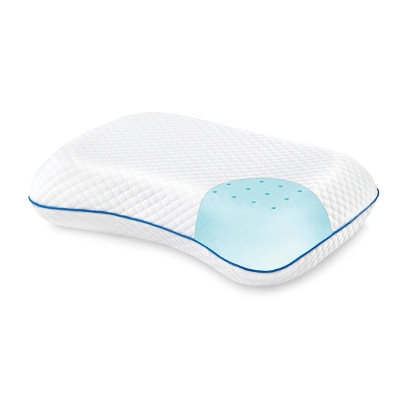 serta gel memory foam stomach sleeper pillow