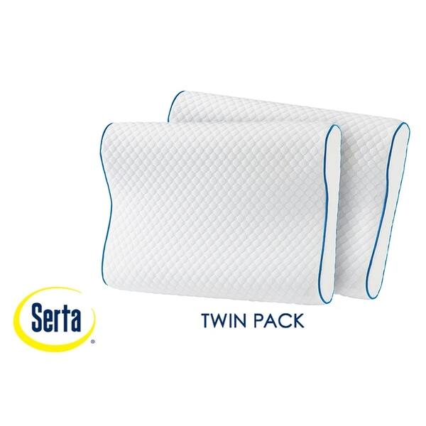Shop Serta Cool Touch Contour Memory Foam Pillow Set Of 2 Free