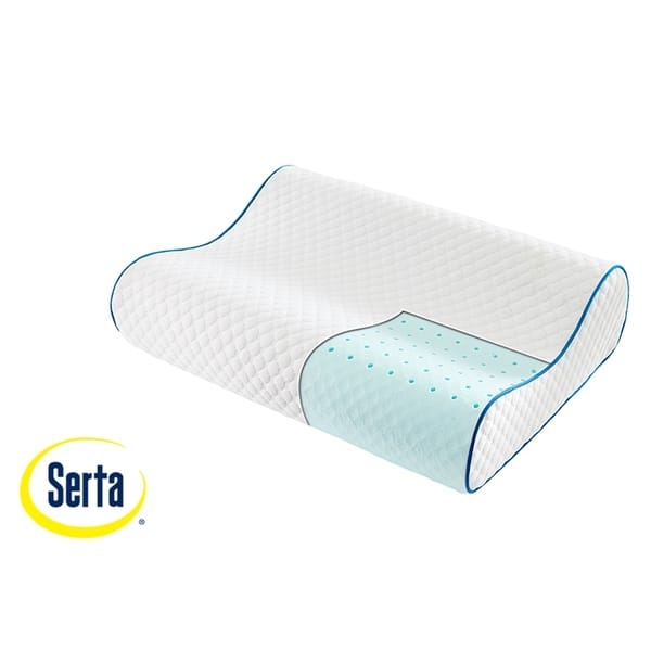 Shop Serta Cool Touch Contour Memory Foam Pillow Set Of 2 Free