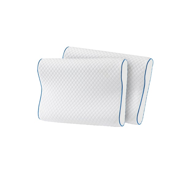 Shop Serta Cool Touch Contour Memory Foam Pillow Set Of 2 Free