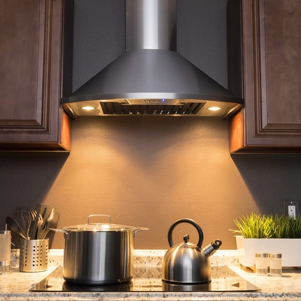 Golden Vantage Rh0342 30 Wall Mount Brushed Stainless Steel Golden Vantage Rh0342 30 Wall Mount Brushed Stainless Steel Range Hood Push On Baffle Filters