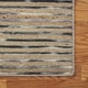 preview thumbnail 2 of 7, LR Home Topanga Striped Wool and Jute Indoor Area Rug (5'x8') - 5' x 7'9" 5' x 7'9" - Dark Grey