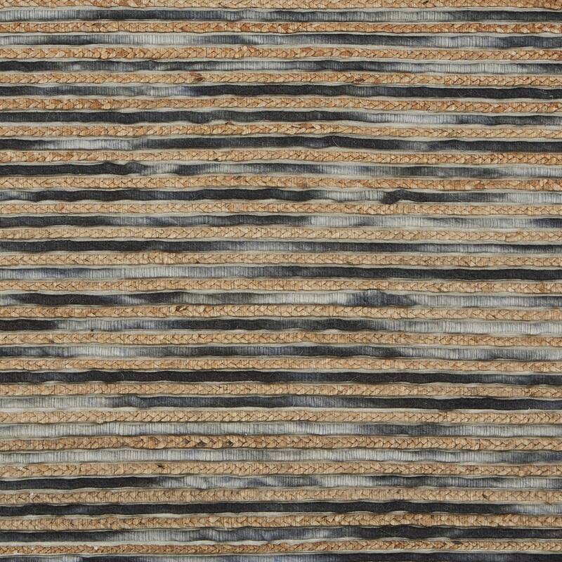 Sevita Striped Wool and Jute Indoor Area Rug (5'x8') - 5' x 7'9" - 5' x 7'9"