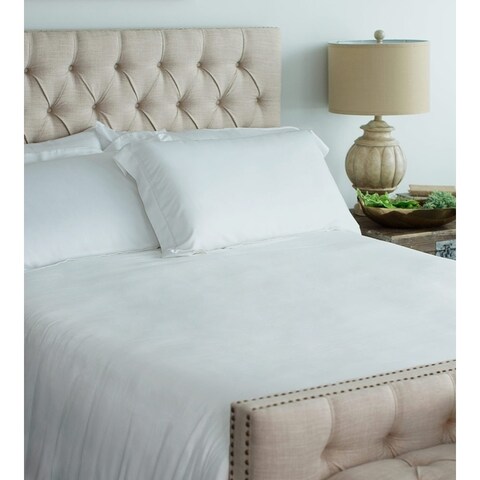 Cariloha Viscose from Bamboo Sateen White Duvet Cover