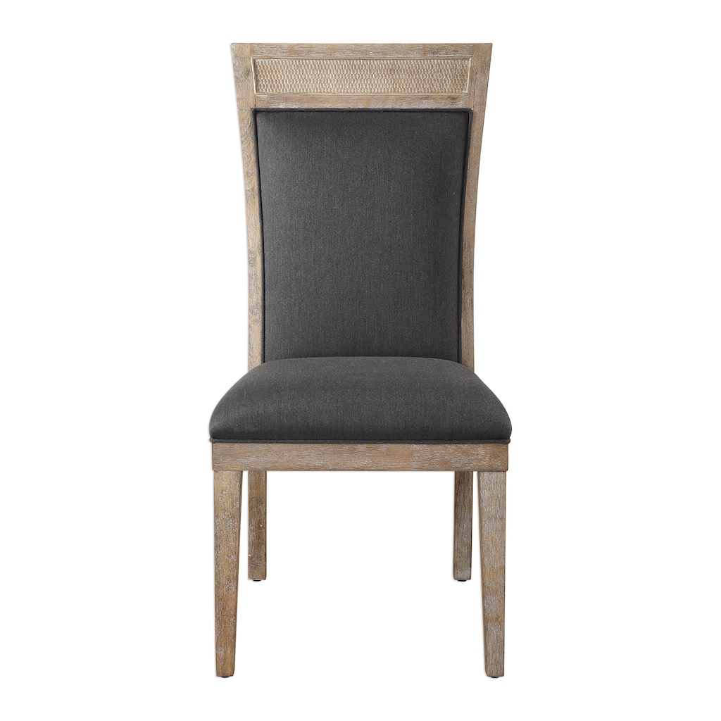 Uttermost Encore Dark Grey Armless Chair
