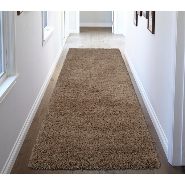 Shop Ottomanson Soft Cozy Solid Color Contemporary Shag ... (600 x 600 Pixel)