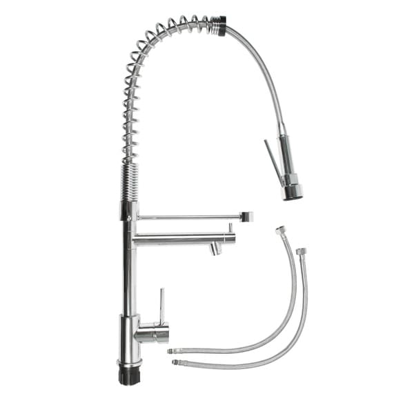 Contempory New Choice Kitchen Professional Pull-Down Spray Faucet Chrome