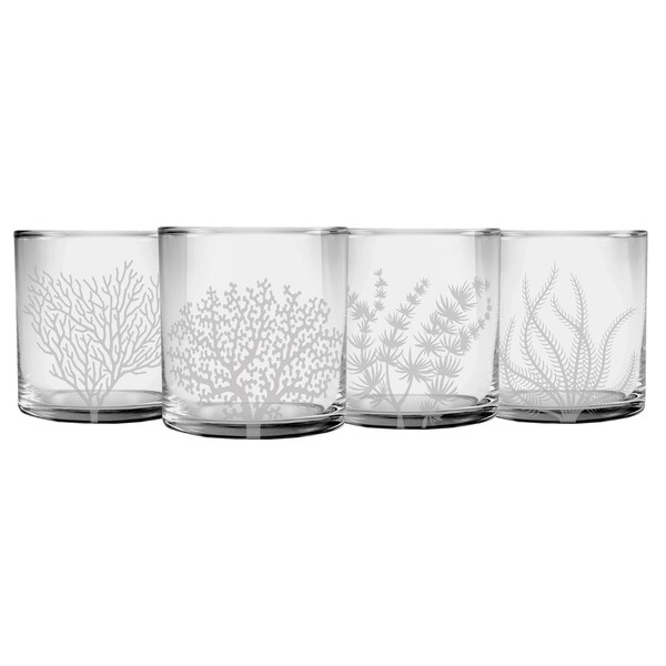 Coral Assortment Slim Rocks Glass (Set of 4). Opens flyout.