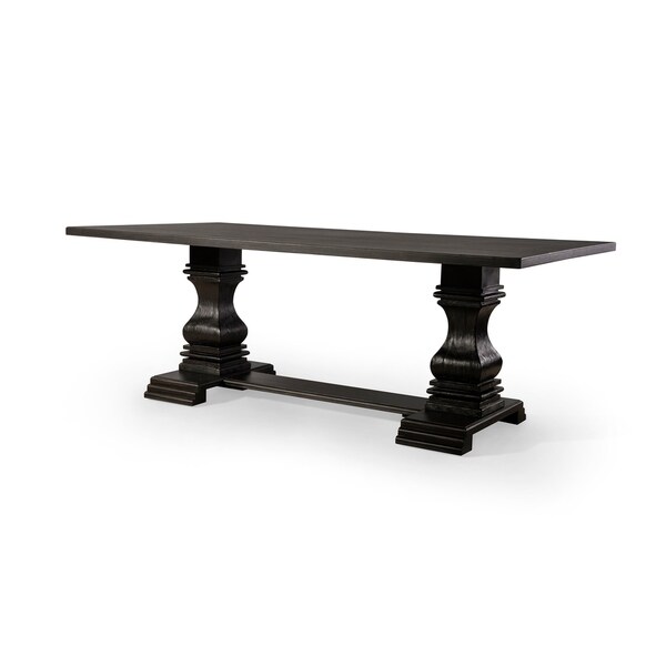 Copper Grove Vinkovci Traditional Antique Black 84-inch Dining Table