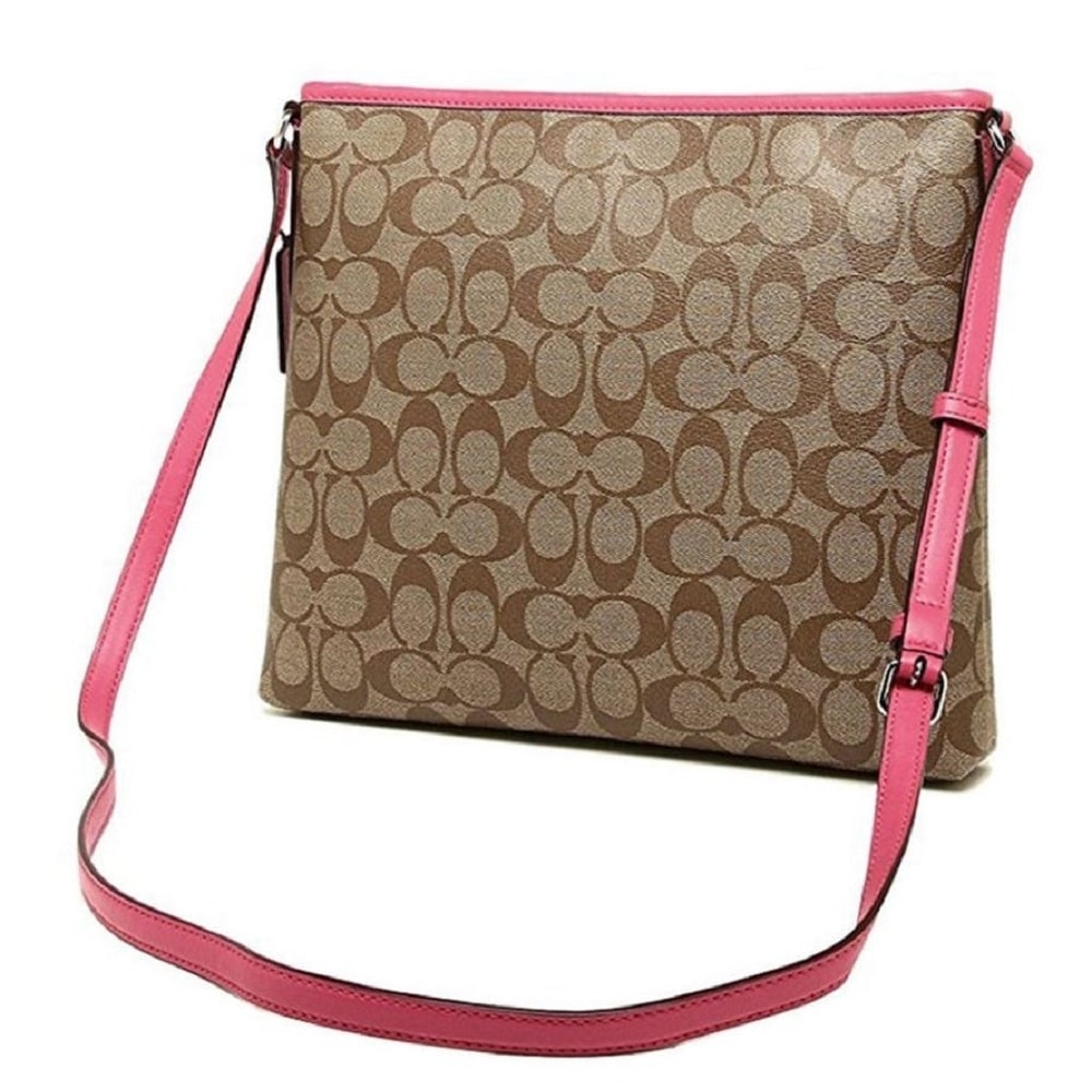 coach signature file crossbody messenger bag f58297