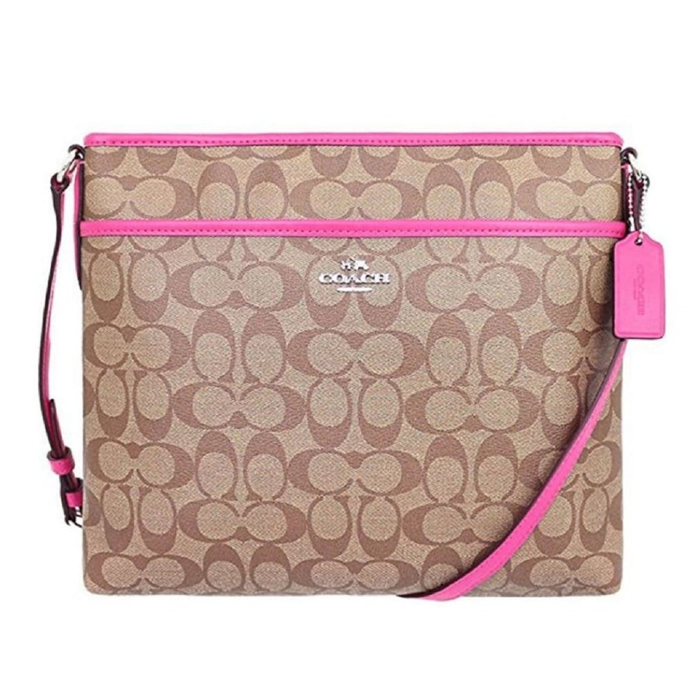 coach signature file crossbody messenger bag f58297