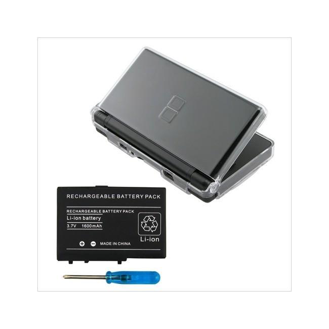 Hard Case Cover with Rechargeable Battery for Nintendo DS Lite 