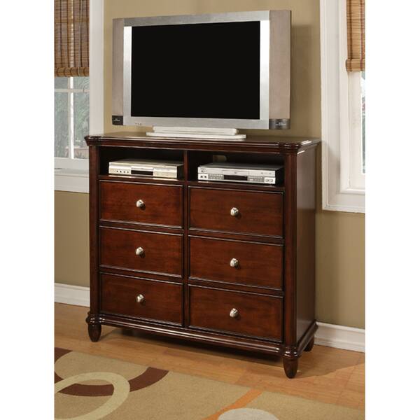 slide 2 of 4, Gracewood Hollow Keyes Wooden Media Chest