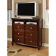 preview thumbnail 1 of 2, Gracewood Hollow Keyes Wooden Media Chest