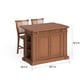 preview thumbnail 5 of 5, Homestyles Americana Cottage Oak 3-Piece Kitchen Island Set