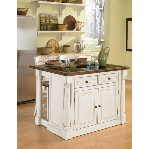 Shop The Gray Barn Freckled Fanny Antiqued White Kitchen Island