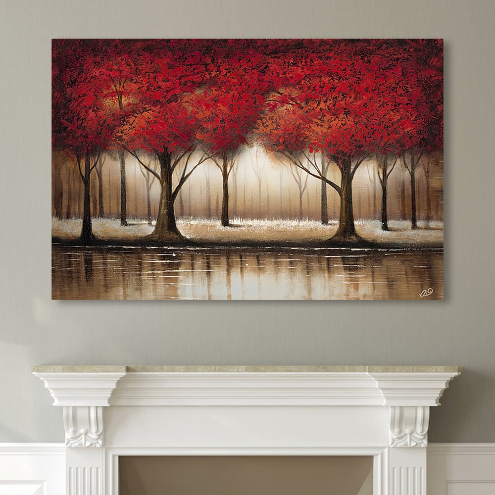 Copper Grove Cibola 'Parade of Red Trees' Canvas Art
