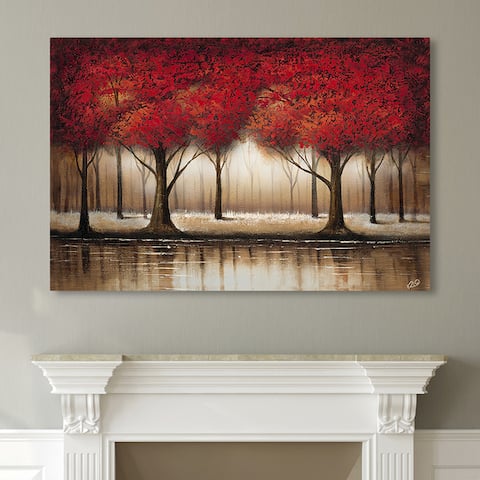 Copper Grove Cibola 'Parade of Red Trees' Canvas Art