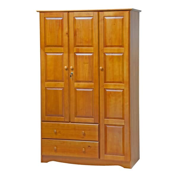 Shop Copper Grove Caddo Grand Solid Wood 3 Door Wardrobe With Lock