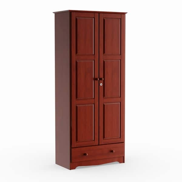 Shop Copper Grove Caddo Flexible Solid Wood Customizable Wardrobe