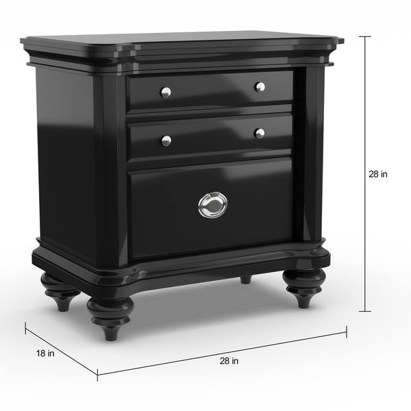 Shop Furniture Of America Selinea Modern 2 Drawer Espresso Nightstand Overstock 20000840