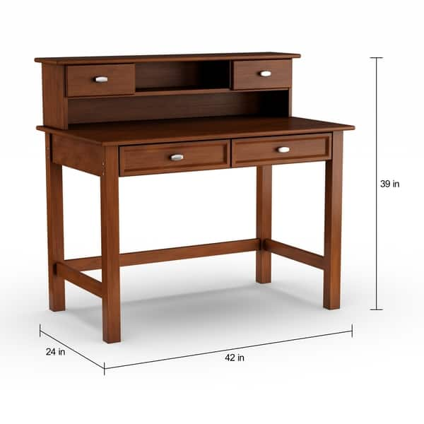 Shop Copper Grove Roland Cherry Student Desk And Hutch Free