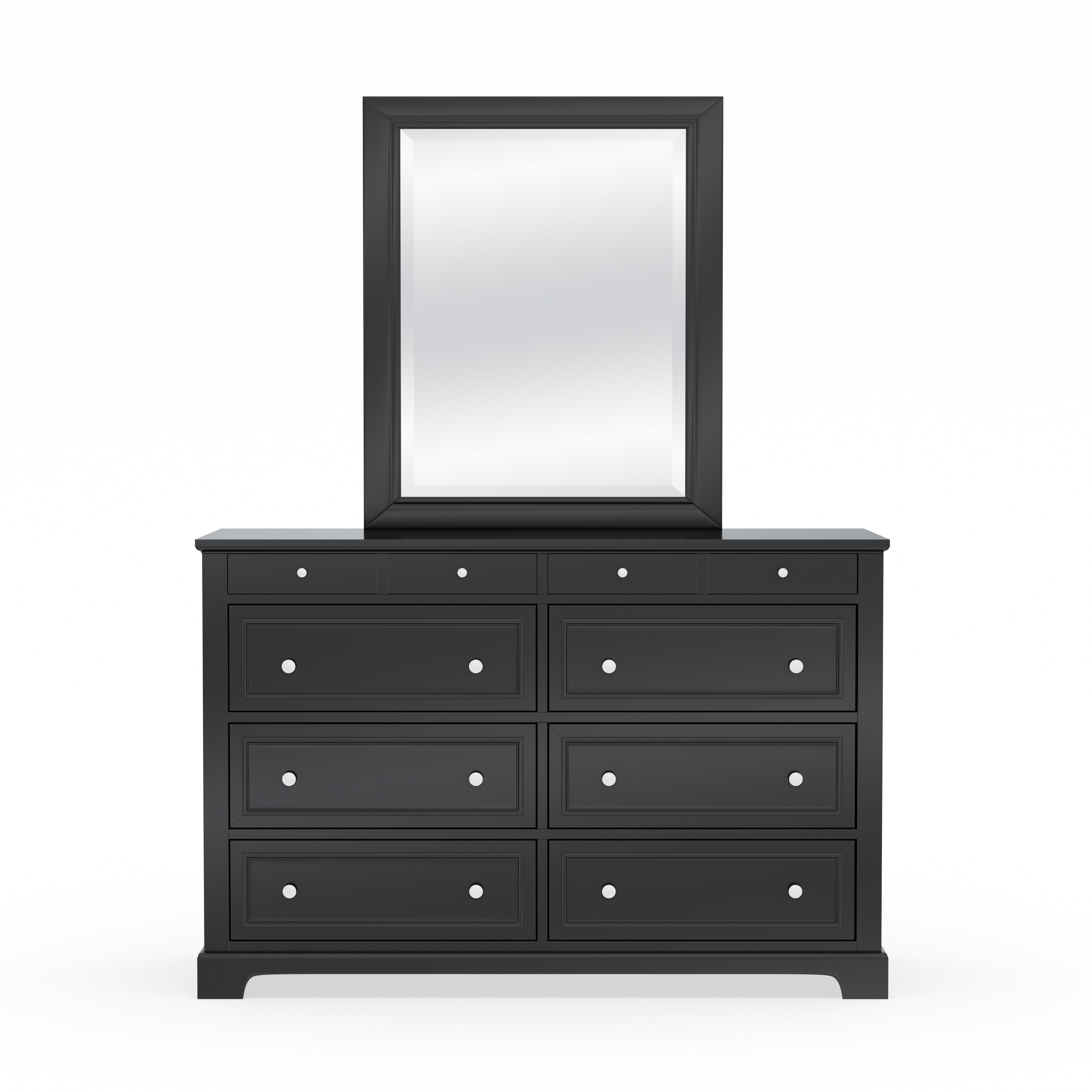 Shop Bedford Black Wood Dresser And Optional Matching Mirror By