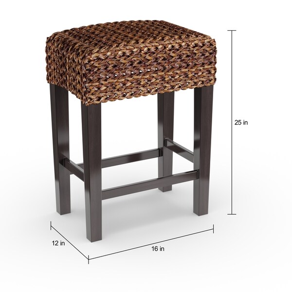 seagrass backless bar stools