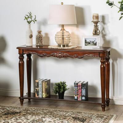 Mieville Traditional Cherry 48-inch Wood Sofa Table by Gracewood Hollow