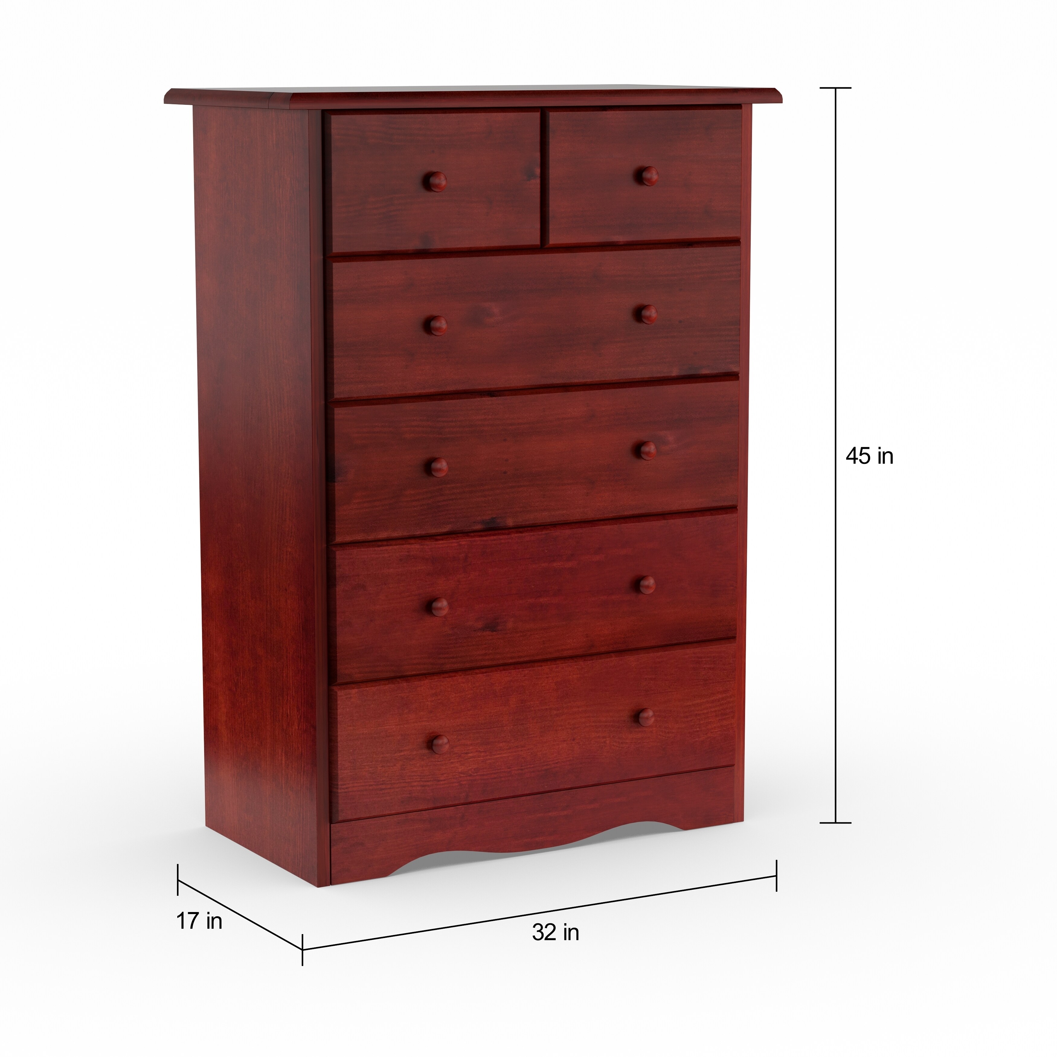 Copper Grove Caddo Solid Wood 6 Drawer 4 Plus 2 Drawer Chest 6